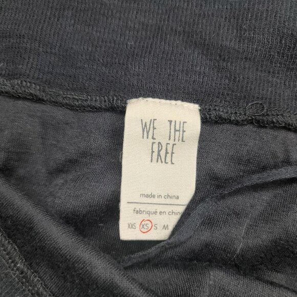 We the free free people Asymmetrical Black Long Sleeve Top with zipper accent xs - Picture 3 of 7